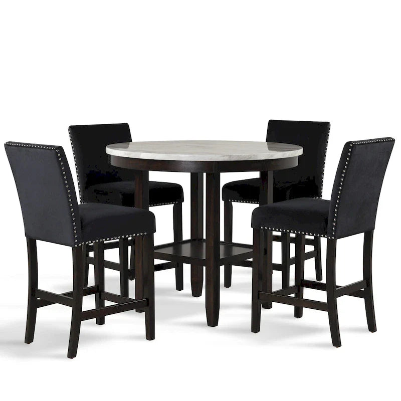 Ensemble de salle à manger 5 pièces rond New Classic Furniture Reginald