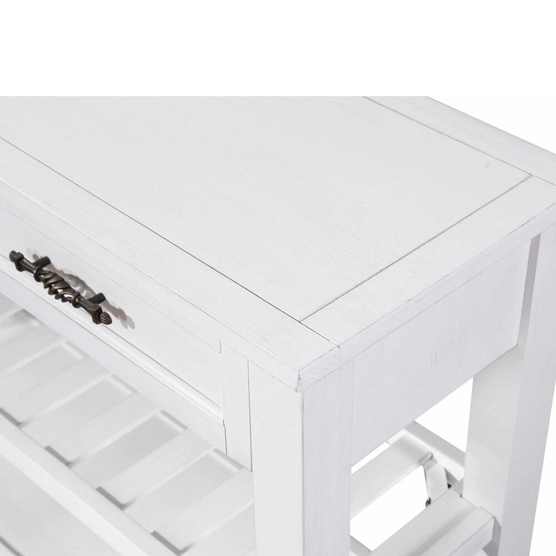 Table console de 42 po avec tiroirs et étagères à niveaux