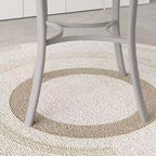 VECELO Table à manger ronde 36" pour 4, plateau de table de bar en faux marbre avec pieds en métal pour cuisine, petits espaces