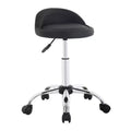 FDW Salon Chair Height Adjustable Rolling Stool Swivel Spa Chair with Comfortable PU Leather Seat & Chrome-Plated Metal Base