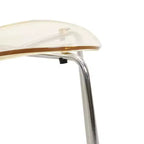 LeisureMod Bristol Ensemble de Salle à Manger 5 Pièces Blanc - Table Ronde et 4 Chaises de Salle à Manger Ergonomiques en Plastique