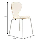 LeisureMod Bristol Ensemble de Salle à Manger 5 Pièces Blanc - Table Ronde et 4 Chaises de Salle à Manger Ergonomiques en Plastique