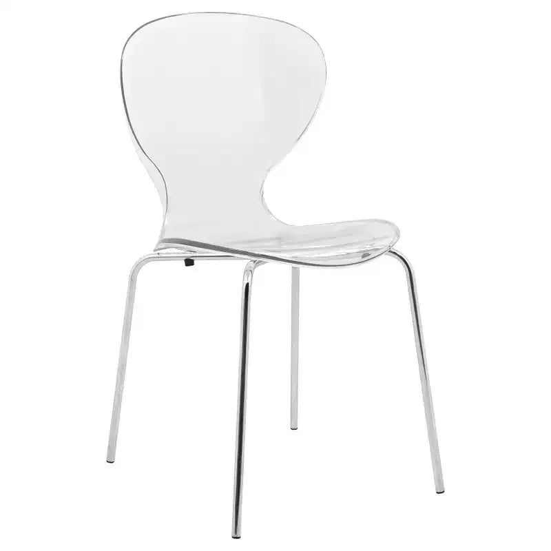 LeisureMod Bristol Ensemble de Salle à Manger 5 Pièces Blanc - Table Ronde et 4 Chaises de Salle à Manger Ergonomiques en Plastique
