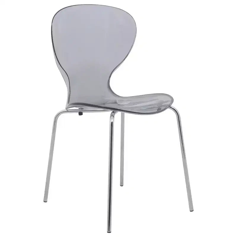 LeisureMod Bristol Ensemble de Salle à Manger 5 Pièces Blanc - Table Ronde et 4 Chaises de Salle à Manger Ergonomiques en Plastique