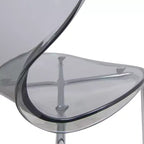 LeisureMod Bristol Ensemble de Salle à Manger 5 Pièces Blanc - Table Ronde et 4 Chaises de Salle à Manger Ergonomiques en Plastique