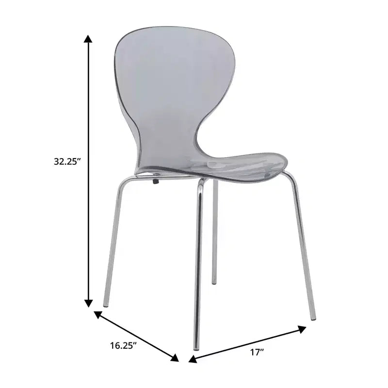 LeisureMod Bristol Ensemble de Salle à Manger 5 Pièces Blanc - Table Ronde et 4 Chaises de Salle à Manger Ergonomiques en Plastique