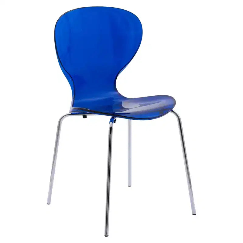 LeisureMod Bristol Ensemble de Salle à Manger 5 Pièces Blanc - Table Ronde et 4 Chaises de Salle à Manger Ergonomiques en Plastique