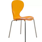 LeisureMod Bristol Ensemble de Salle à Manger 5 Pièces Blanc - Table Ronde et 4 Chaises de Salle à Manger Ergonomiques en Plastique