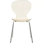 LeisureMod Bristol Ensemble de Salle à Manger 5 Pièces Blanc - Table Ronde et 4 Chaises de Salle à Manger Ergonomiques en Plastique