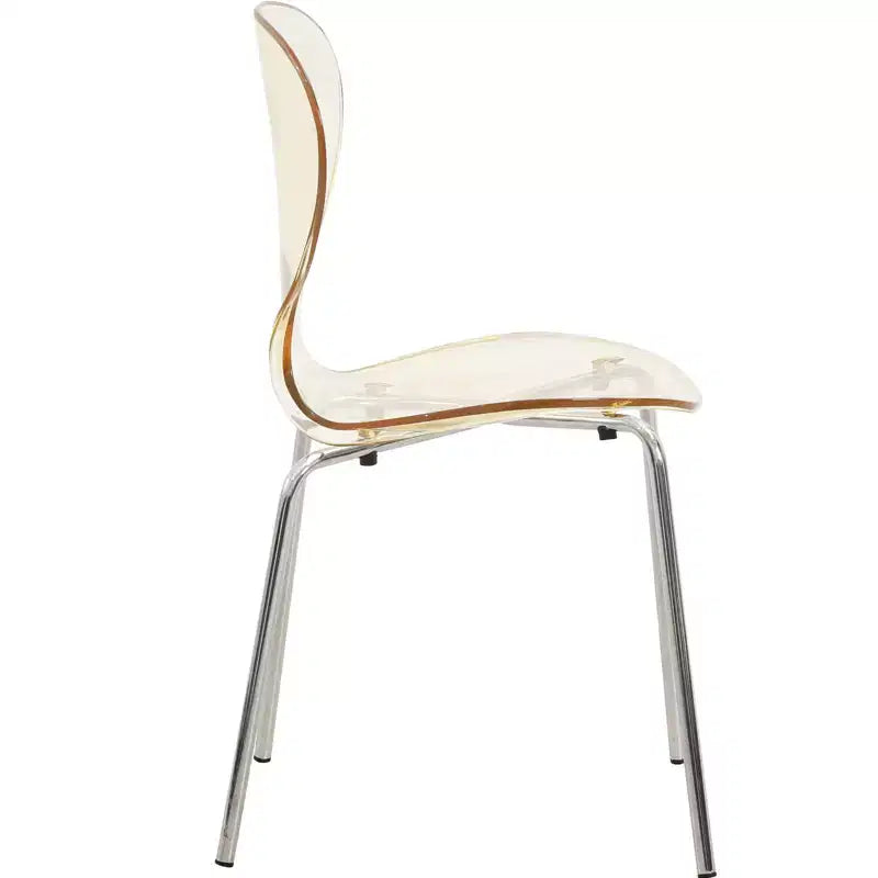 LeisureMod Bristol Ensemble de Salle à Manger 5 Pièces Blanc - Table Ronde et 4 Chaises de Salle à Manger Ergonomiques en Plastique