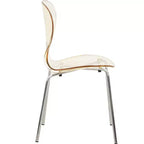 LeisureMod Bristol Ensemble de Salle à Manger 5 Pièces Blanc - Table Ronde et 4 Chaises de Salle à Manger Ergonomiques en Plastique