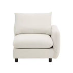 Ensemble de canapé modulaire capitonné moderne 5 pièces Christopher Knight Home Acker, blanc