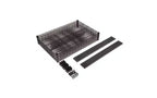 Kit d'étagères métalliques Alera certifié NSF, à quatre niveaux, 91,4 cm de large x 61 cm de profondeur x 183 cm de haut, noir