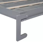 Lit escamotable Queen Size Whisen Modern Design, se plie dans une armoire avec étagères supérieures et ports USB