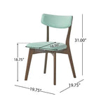 Ensemble de salle à manger rembourré Christopher Knight Home Walton 7 pièces en bois d'hévéa de style milieu de siècle