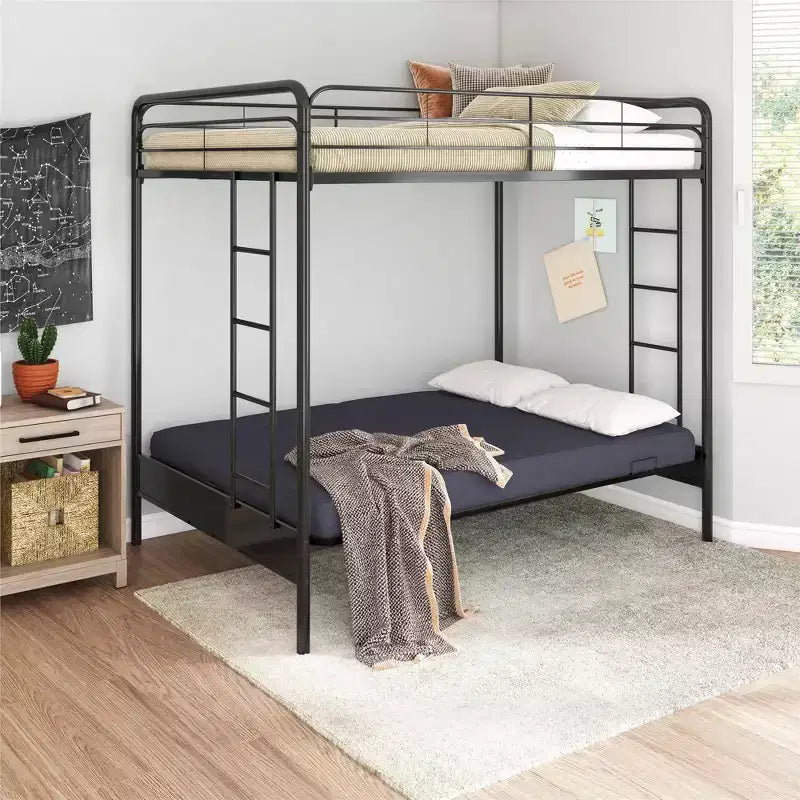 Lit superposé DHP Twin Over Futon en métal