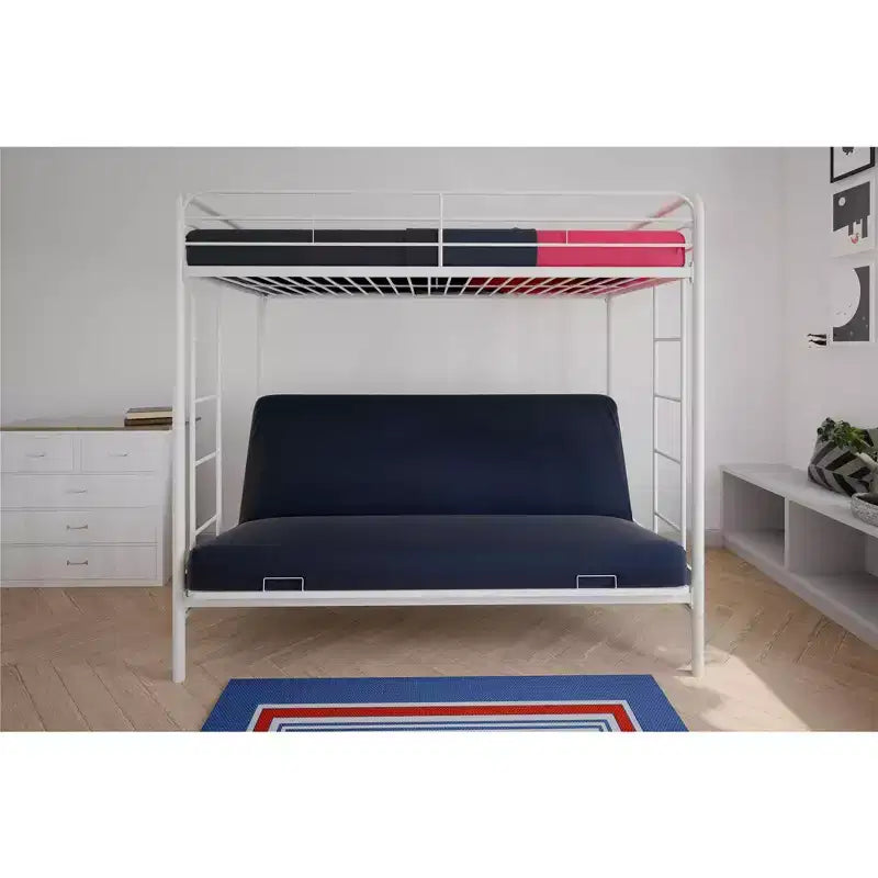 Lit superposé DHP Twin Over Futon en métal