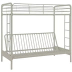 DHP Twin Over Futon Metal Bunk Bed
