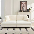 Mjkone Oversized Chaise Lounge Chair Indoor, 85 W Corduroy Upholstered Modern Sofa Couch With 2 Movable Ottomans, Comfy Lazy Sofa Chair