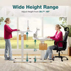 Bureau ergonomique réglable en hauteur avec support en T en métal Postes de travail informatiques modernes