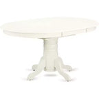 Ensemble table de cuisine 7 pièces HomeStock, chaises Parson en lin blanc
