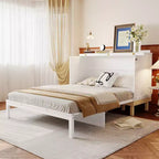 Lit escamotable grand lit (Queen Size) Whisen, peu encombrant, construction durable, installation simple avec quincaillerie incluse