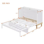Lit escamotable grand lit (Queen Size) Whisen, peu encombrant, construction durable, installation simple avec quincaillerie incluse