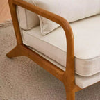 Fauteuil en bois massif Karl Home