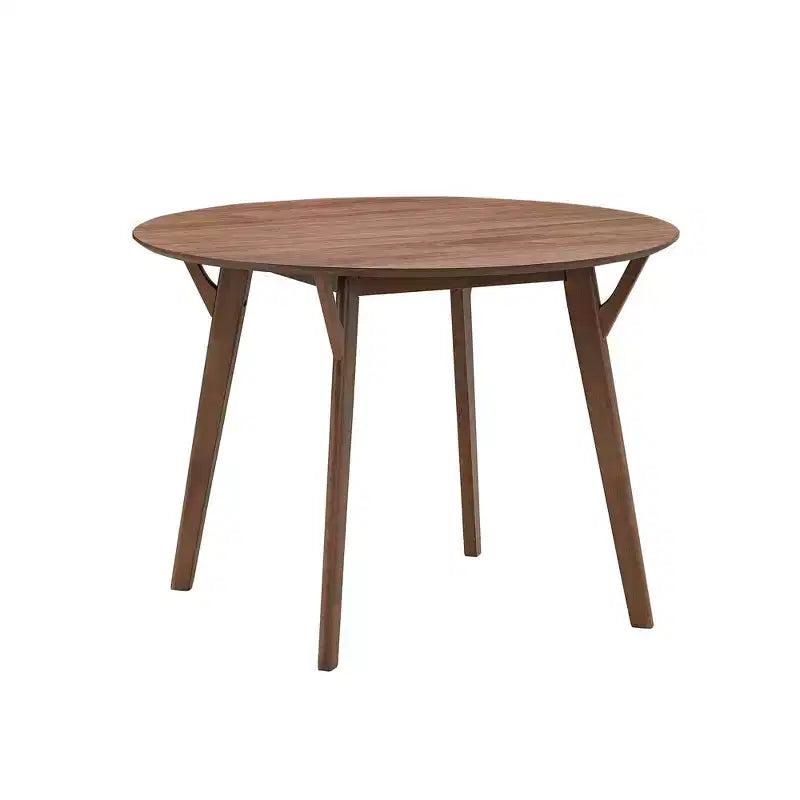 Okak 42 Table de salle à manger ronde en bois, Table de cuisine, Table à manger pour 4 personnes pour salle à manger