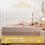 Matelas SUGIFT en mousse à mémoire de forme 10 pouces, fermeté moyenne, matelas rafraîchissant