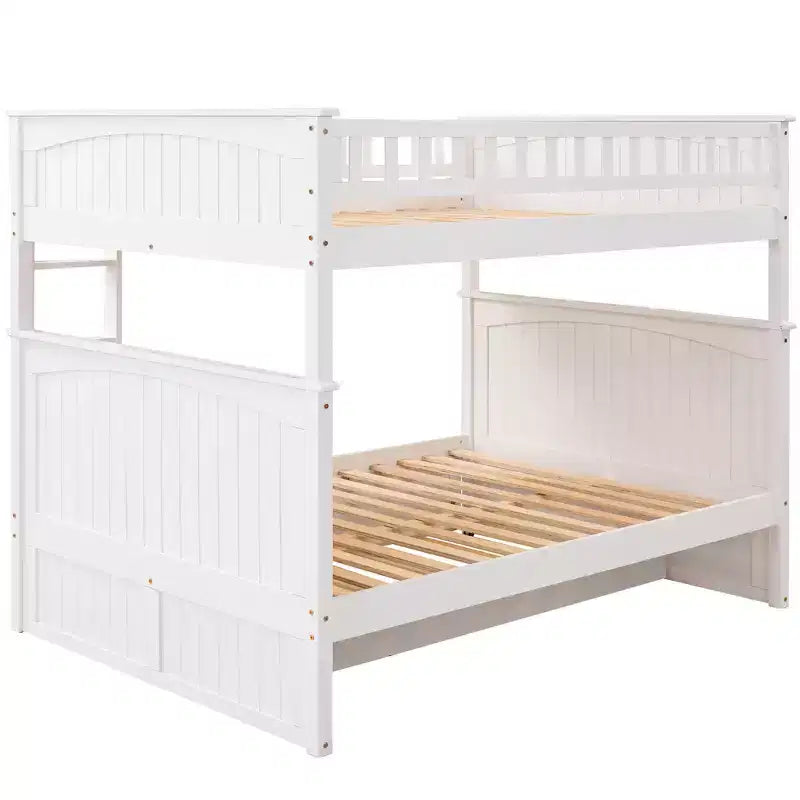Lit superposé double sur double avec tiroir-lit, cadre de lit superposé en bois double pour enfants et adolescents