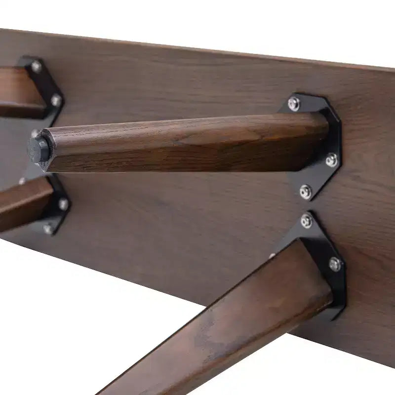 Banc en bois de chêne rouge massif Jennifer Taylor Home Capri 35,5 po