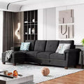 Celebalcony Sectional Couch, Convertible L Shaped Couch with Storage,Sectional Sofa with Storage Ottoman for Living Room, Apartment, Office