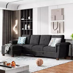 Celebalcony Sectional Couch, Convertible L Shaped Couch with Storage,Sectional Sofa with Storage Ottoman for Living Room, Apartment, Office