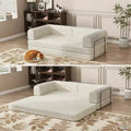 Convertible Sleeper Sofa Bed, Sleeper Sofa Corduroy Fabric High-Density Sponge, Modular Sofa Bed for Living Room Lounge Studio
