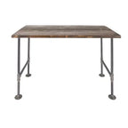 RESTORE Trail Brown Solid Wood Office Desk by Pipe Decor