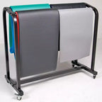 Power Systems Yoga Mat Rack  Mobile Cart Holds 60120 Mats for Easy Storage