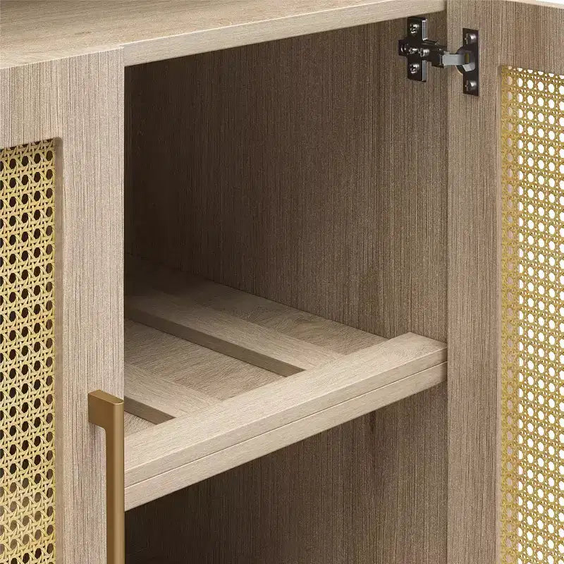 Armoire de rangement arquée moderne Jackson 70 de GDFStudio avec 2 portes