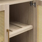 Armoire de rangement arquée moderne Jackson 70 de GDFStudio avec 2 portes