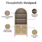 Armoire de rangement arquée moderne Jackson 70 de GDFStudio avec 2 portes