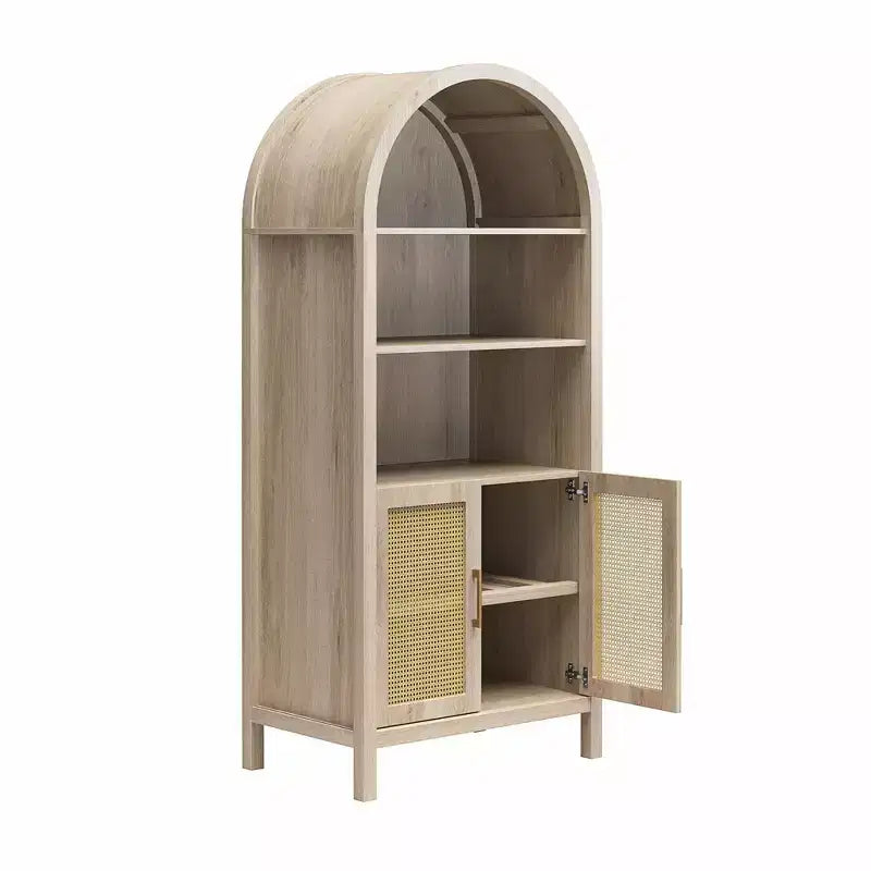 Armoire de rangement arquée moderne Jackson 70 de GDFStudio avec 2 portes