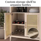 Armoire de rangement arquée moderne Jackson 70 de GDFStudio avec 2 portes