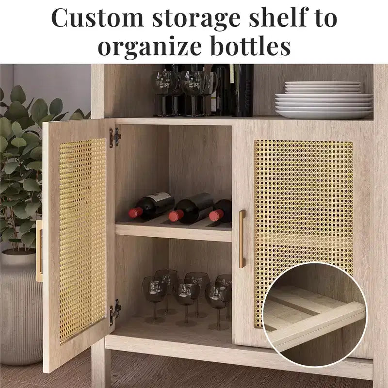Armoire de rangement arquée moderne Jackson 70 de GDFStudio avec 2 portes