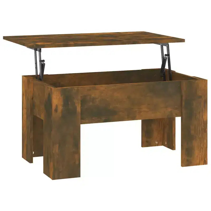 Table basse en chêne fumé de moyenne taille