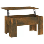 Table basse en chêne fumé de moyenne taille