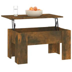 Table basse en chêne fumé de moyenne taille