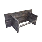 Homy Casa Table à manger rectangulaire avec piètement en X, style industriel rustique pour salle à manger, bois noir