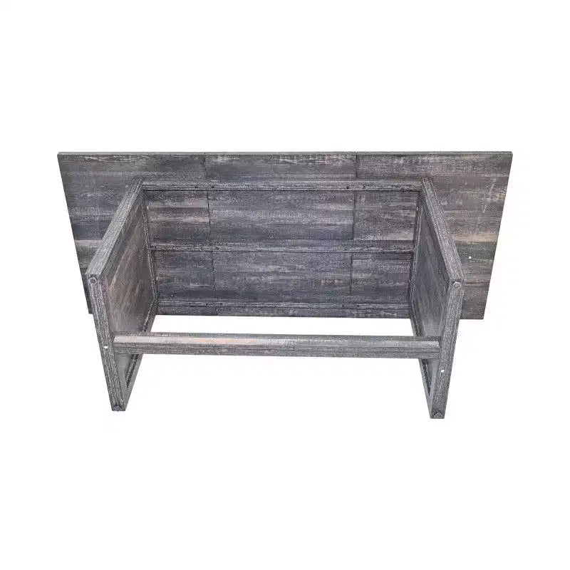 Homy Casa Table à manger rectangulaire avec piètement en X, style industriel rustique pour salle à manger, bois noir