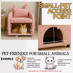 Fauteuil Okak en forme d'oreille de lapin, avec cachette intégrée pour chats et chiens, canapé-lit simple pour animaux de compagnie, pour chambre à coucher et salon.