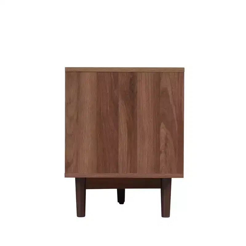 Meuble TV pour téléviseurs jusqu'à 85 pouces, console TV de style campagnard avec tiroirs, marron - ModernLuxe